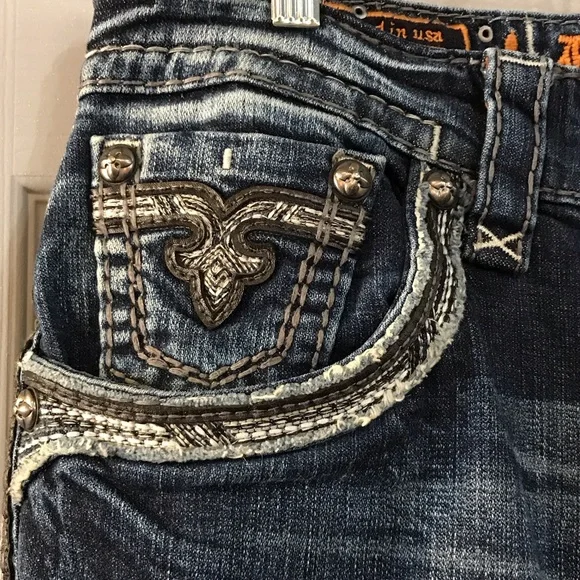 ✨Rock Revival Blue Relaxed Jeans